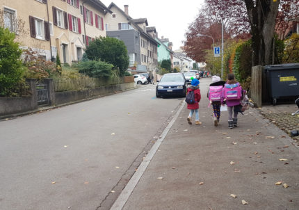 Die untersuchten Quartierstrassen haben eine hohe Bedeutung für den Schulverkehr