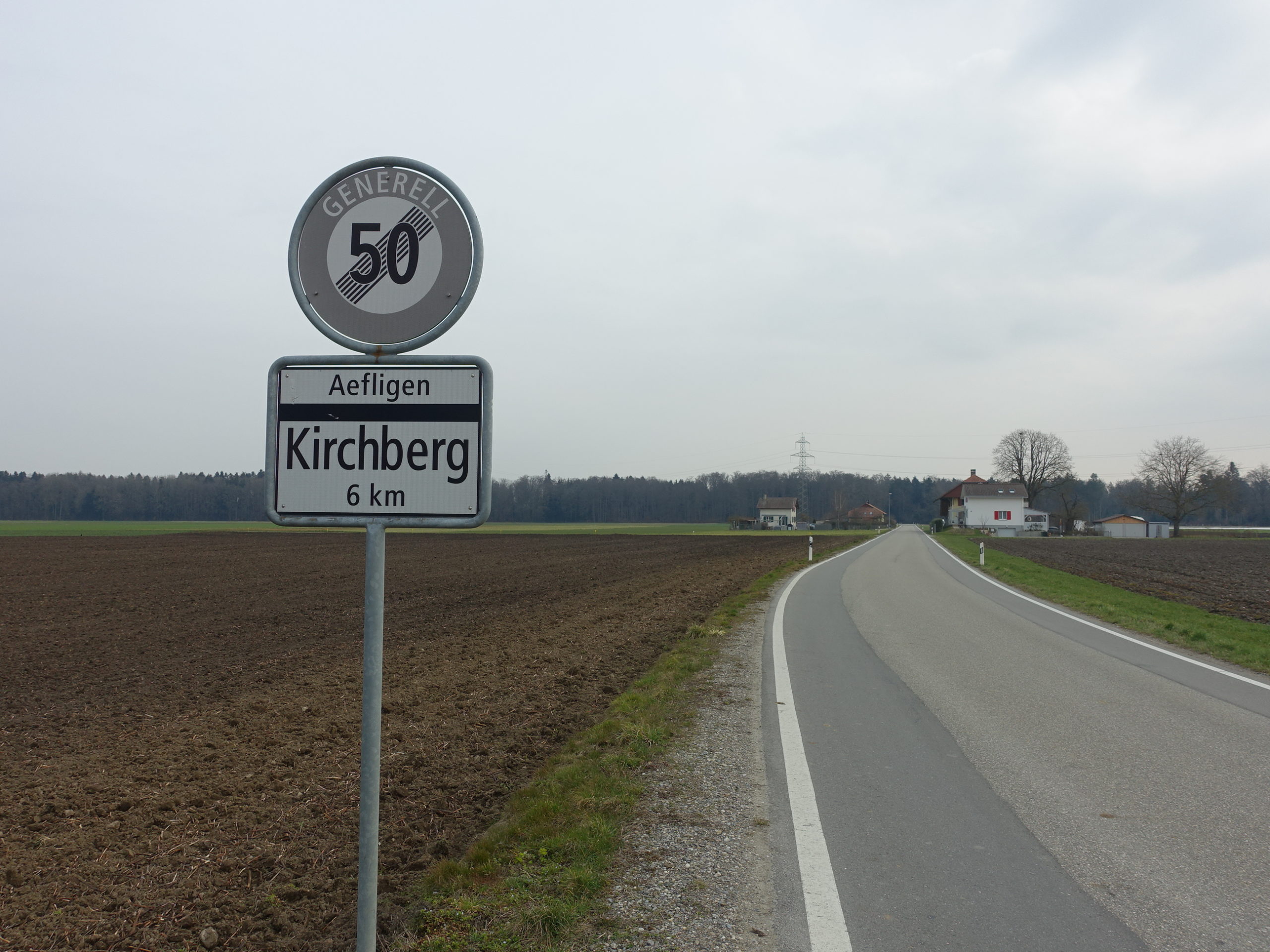 Signalisation an der Aefligenstrasse