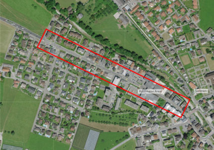 Perimeter Ortsdurchfahrt Siebnen West