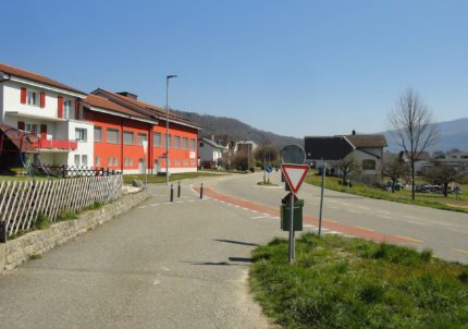 Anschluss Rehgasse an Thalstrasse, Blickrichtung Osten