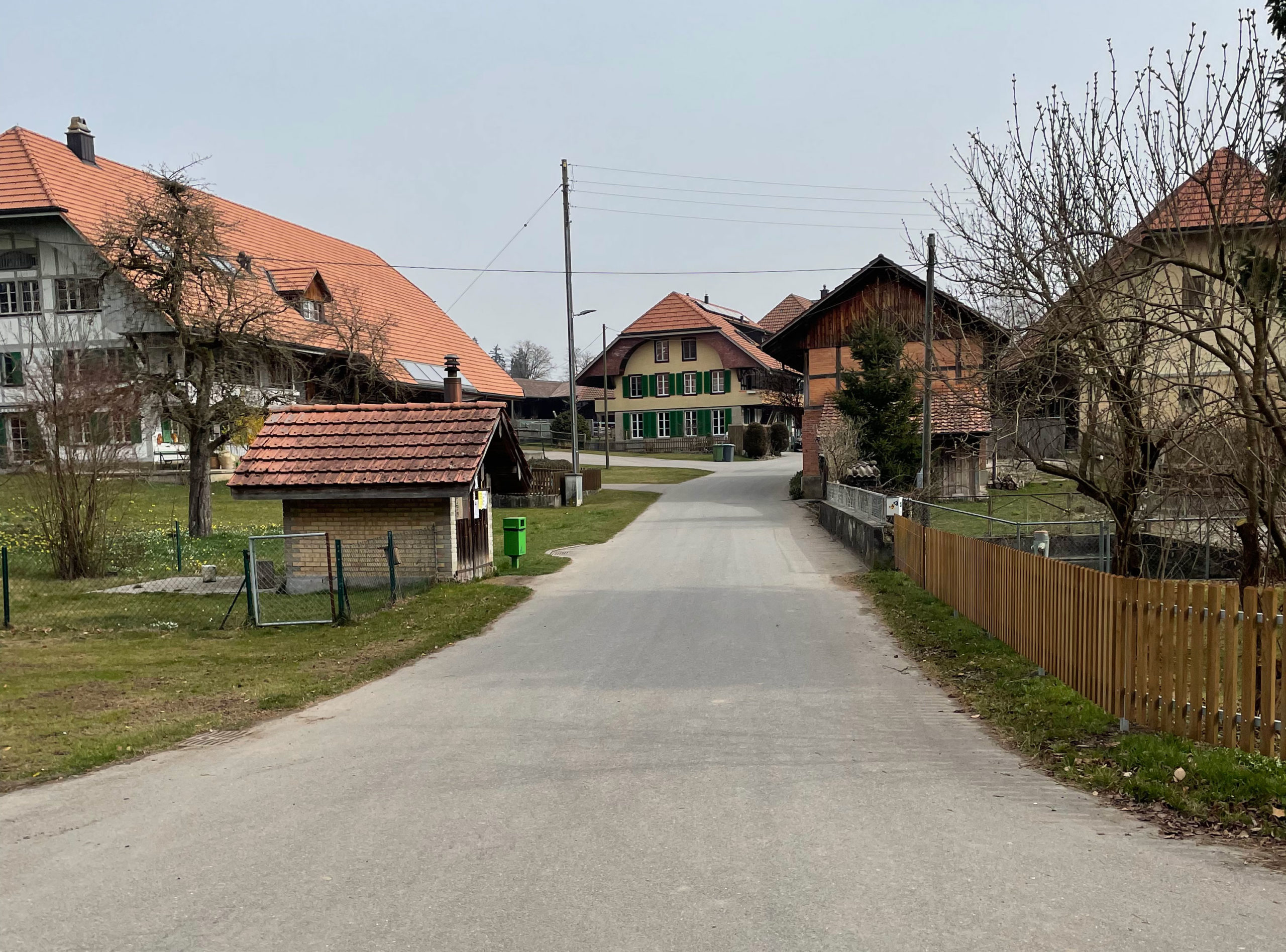 Oberdettigenstrasse, Blickrichtung Osten