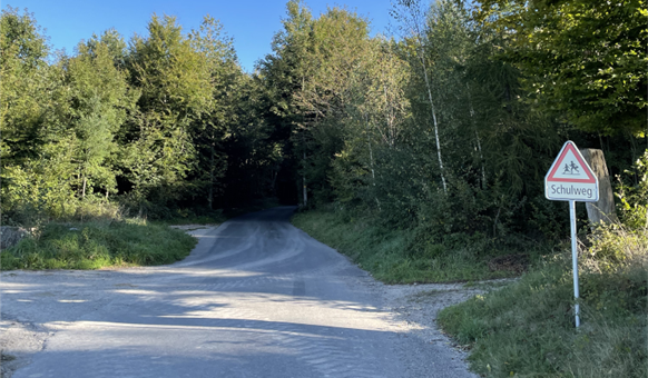 Oberdettigenstrasse, Blickrichtung Osten