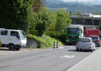 Verkehrsversuch mit umgesetzten Massnahmen