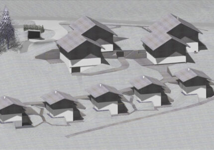 Visualisierte geplante Überbauung (@Zenger Architektur)