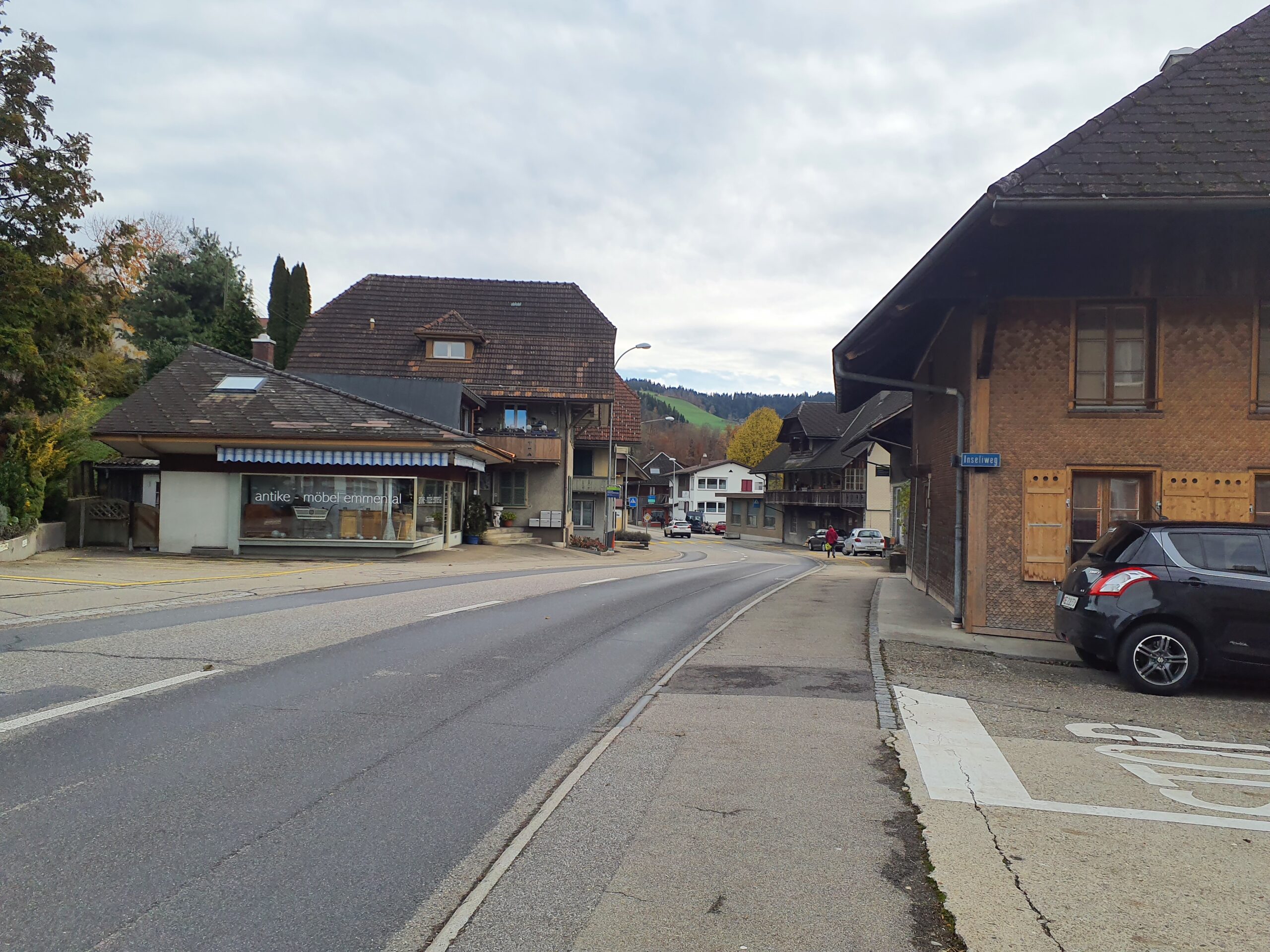 Dorfstrasse, Blickrichtung Südosten